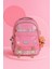 Relaxion Kore Tarzı Kawaii Su Geçirmez Pembe 3'lü Okul Çantası Seti Çocuk Ilkokul Ortaokul 3