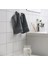 3 Adet Çizgili Havlu 30X30 cm 3'lü Set Askılı Banyo Havlusu Koyu Gri Renk El Yüz Havlusu %100 Pamuk 2