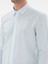 Erkek Turkuaz Regular Fit Çizgili Alttan Biritli Yakalı Gömlek 50300604-VR093 7