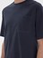 Erkek Lacivert Oversize Bisiklet Yaka T-Shirt 50305458-VR033 7