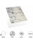 Decohandy 30X30 cm Pvc Duvar Karosu 4'lü Paket - Siyah Beyaz Mermer 2