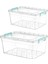 Saklama Kabı Plastik Kilitli Erzak Kabı 2'li Set (10LT+5,5LT) GG1093 1