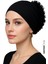 Bone Fırfırlı, Hijab, Tesettür Bone, Topuz, Siyah Penye Dikişli Bone 2 Adet 2