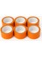 Turuncu Pvc Cam Montaj Bandı 45MMX20MT 6'lı Paket 2