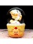 Cupcake Temalı Melek Ayıcık Temalı Işıklı Müzikli Püskürtmeli Kar Küresi 1