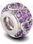 "Bir Arkadaş Dileği" Kalp Tasarımlı ve Işıltılı Ametist Taşlarla Işlenmiş Charm, 925 Ayar Gümüş 2
