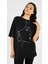 Çizili Yüz Temalı Baskılı Özel Tasarım Oversize Tshirt 1