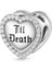 "Til Death" Parıldayan Aşk Kalp Charm, 925 Ayar Gümüş 2