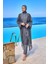 Füme Tül Kimono – Tam Boy Tesettür Plaj Pareosu P2501-5 2