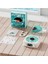 Waves Nostalji Plak Görünümlü Bluetooth Hoparlör 3D Ses Dalgası Retro Müzik Plak Mavi.gzpde 1