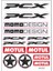 Gogo A4 Sticker Set Siyah 091 - Honda Pcx 1