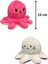 Mood Çift Taraflı Gülen - Sinirli Ahtapot Peluş 15 Cm Turuncu - Beyaz 4