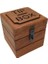 Kahve Ahşap Tipbox Asma Kilit Hediyeli 13X13CM(YÜK13CM) 4