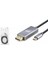 Hadron HDX7859 Type-C To Dısplay Kablo 8k 60HZ Pvc 1.8m Siyah 1