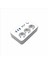 FLY-3406-01 2m 3'lü A.korumalı Beyaz Priz+3usb 2.1 1