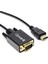 Qport Q-HVG18 HDMI To VGA Çevirici Kablo 1.8 mt 1