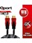Qport Q-HDMI103 10 Metre 2.0V 4K Altın Uçlu Örgülü Kablo 1