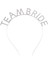 Gümüş Kaplama Kristal Taşlı Team Bride Taç 1