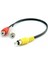 Anfi Y Kablo 1 Erkek Rca To 2 Dişi Rca Lale Tos Kablo - 25CM 1
