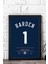 James Harden Forma Çerçeveli Tablo - Nba Los Angeles Clippers Jersey 1