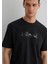 Istanbul Baskılı Siyah Tişört 0613002-71379 3