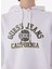 Baskılı Beyaz Kadın Sweatshırt Gj Crop Hood Prınt S - Mıd Organıc 5