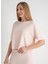 Yuvarlak Yaka Pembe Pijama Üst 403SIX-1110-053 1