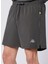 382H11W-A3Q Fastına Short Antrasit Lastikli Bel Regular Fit Düz Erkek Şort 4