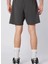 382H11W-A3Q Fastına Short Antrasit Lastikli Bel Regular Fit Düz Erkek Şort 5