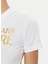 Yuvarlak Yaka Baskılı Beyaz Kadın T-Shirt 78HAHT01 4