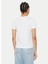 Yuvarlak Yaka Baskılı Beyaz Kadın T-Shirt 78HAHT01 5