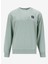 Woven Badge (Lb) Crew Neck Yeşil Bisiklet Yaka Normal Düz Erkek Sweatshırt 6