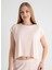 Yuvarlak Yaka Pembe Pijama Üst 403SIX-1110-051 4