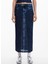 Yüksek Bel Mavi Kadın Denim Etek 25SWFK02 2
