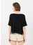 Bisiklet Yaka Siyah Kadın T-Shirt 105GM106H 5