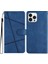 iPhone 15 Pro Max Telefon Stand Vakası Pu Deri Telefon Kapağı Çılgın At Doku Kabuğu (Yurt Dışından) 1