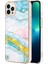 iPhone 13 Pro Max Için Mermer Desen Yumuşak Tpu Tampon Kılıf Kapak Rose Gold (Yurt Dışından) 1