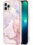 iPhone 13 Pro Max Için Mermer Desen Yumuşak Tpu Tampon Kılıf Kapak Rose Gold (Yurt Dışından) 2