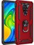 Xiaomi Redmi Note 9 Için Çift Katmanlı Halkalı Standlı Kılıf (Yurt Dışından) 1