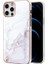 iPhone 12 Pro Max Için Mermer Desen Yumuşak Tpu Tampon Kılıf Kapak Turkuaz (Yurt Dışından) 1