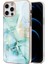iPhone 12 Pro Max Için Mermer Desen Yumuşak Tpu Tampon Kılıf Kapak Turkuaz (Yurt Dışından) 2
