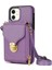 Apple iPhone 11 Pu Deri Kaplamalı Tpu Kart Yuvası Telefon Kılıf Stand Crossbody Fermuar Kapak Black (Yurt Dışından) 1