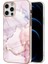 iPhone 12 Pro Max Için Mermer Desen Yumuşak Tpu Tampon Kılıf Kapak Turkuaz (Yurt Dışından) 1