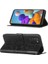 Galaxy A21 Için Kelebek Pu Deri Çevirmeli Cüzdan Stand Telefon Kılıfı - Mor (Yurt Dışından) 1