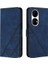 Huawei P50 Pro Kredi Kartı Tutucu Cüzdan Kapak Flip Folio Kitap Pu (Yurt Dışından) 1