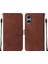 Sony Xperia 5 V Için Kabartmalı Pu Deri Stand Cüzdan Telefon Kılıfı - Siyah (Yurt Dışından) 1