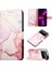 Poco X4 Pro 5g Için Mermer Desenli Pu Deri Cüzdan Telefon Kılıfı - Rose Gold (Yurt Dışından) 1