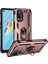 Oppo A54 4g Için Çift Katmanlı Ağır Askeri Sınıf Darbeye Halkalı Standlı Kılıf Rose Gold (Yurt Dışından) 2