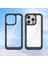 iPhone 16 Pro Için Şeffaf Pc Arka Tpu Tampon Telefon Kılıfı - Siyah (Yurt Dışından) 3