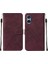 Sony Xperia 5 V Için Kabartmalı Pu Deri Stand Cüzdan Telefon Kılıfı - Siyah (Yurt Dışından) 1
